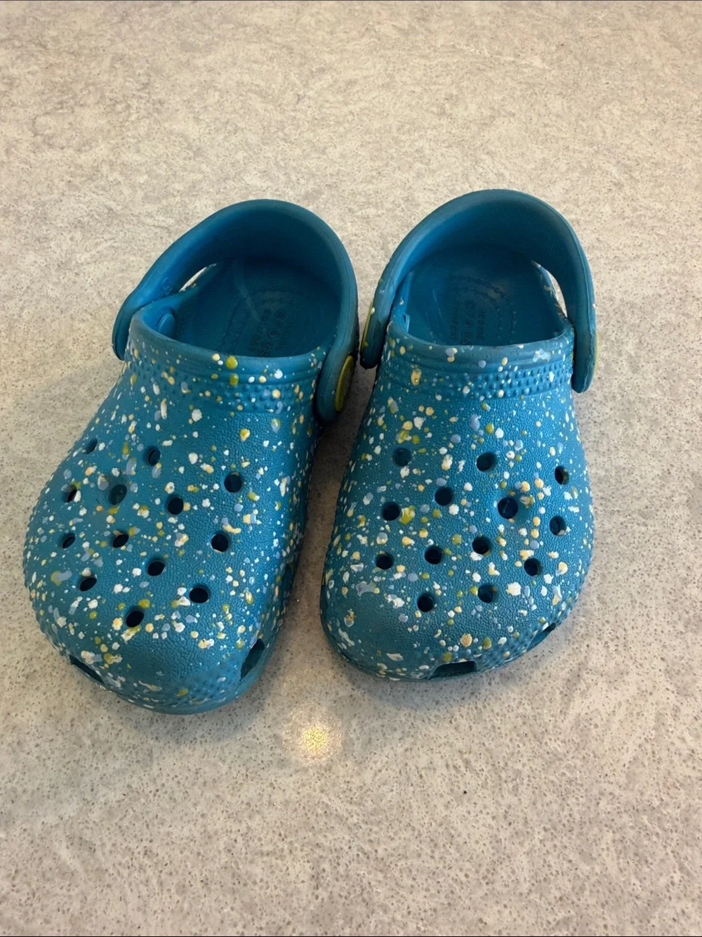 Toddler Blue Splash Crocs